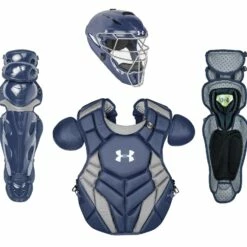 Under Armour Pro Series 4 NOCSAE Certified Adult Catcher's Set - Ages 16+ Graphite -Deals Baseball Store 1016 uackcc4ap navy mainProductImage FullSize