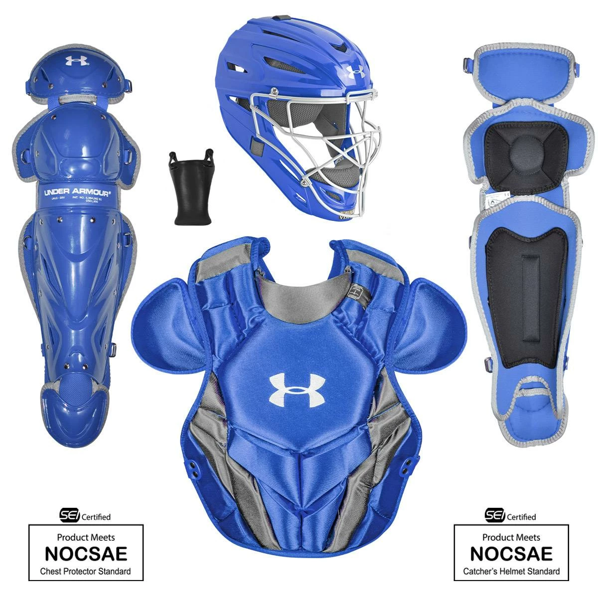 Under Armour Converge Victory Series NOCSAE Certified Youth Catcher's Set - Ages 9-12 Royal 5 Under Armour Converge Victory Series NOCSAE Certified Youth Catcher's Set - Ages 9-12 Royal - Image 5