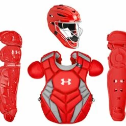 Under Armour Pro Series 6 NOCSAE Certified Adult Catcher's Set - Ages 16+ Royal -Deals Baseball Store 1016 uackcc6apro scarlet mainProductImage FullSize