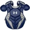 Under Armour Pro4 NOCSAE Certified Adult 16.5"" Baseball Catcher's Chest Protector Scarlet