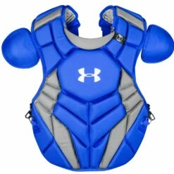 Under Armour Pro Series 4 NOCSAE Certified 16.5" Adult Catcher's Chest Protector Navy -Deals Baseball Store 1016 uacpcc4apro royal mainProductImage FullSize