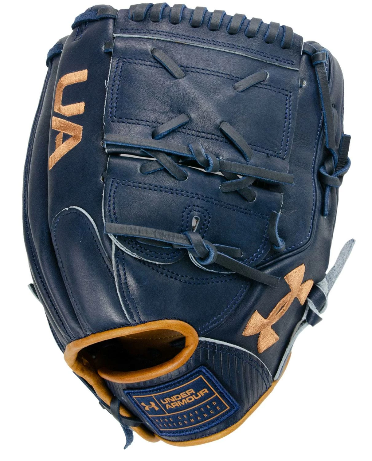 Under Armour Genuine Pro 2.0 12"" Baseball Glove - Right Hand Throw Navy/Carmel 4 Under Armour Genuine Pro 2.0 12"" Baseball Glove - Right Hand Throw Navy/Carmel - Image 4