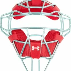 Under Armour Classic Pro Baseball Catcher's Face Mask Scarlet -Deals Baseball Store 1016 uafm2luc scarlet mainProductImage FullSize