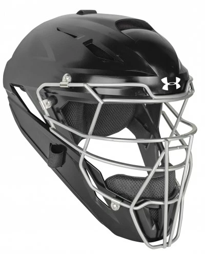 Under Armour Converge Adult Solid Pro Catcher's Helmet Navy 1 Under Armour Converge Adult Solid Pro Catcher's Helmet Navy