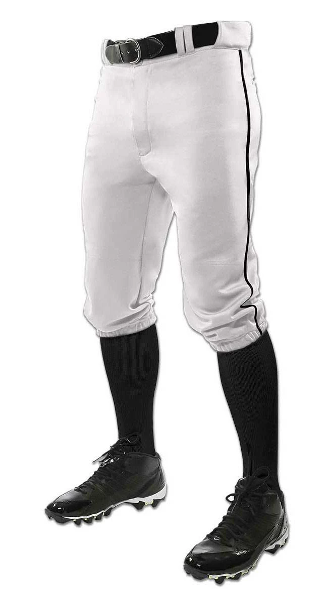 Champro Triple Crown Piped Knicker Men's Baseball Pants Gray/Scarlet 5 Champro Triple Crown Piped Knicker Men's Baseball Pants Gray/Scarlet - Image 5