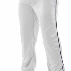 Champro Triple Crown Open Bottom Piped Men's Baseball Pants Gray/Navy 12 Champro Triple Crown Open Bottom Piped Men's Baseball Pants Gray/Navy -Deals Baseball Store 1213 bp91ua whiteblack mainProductImage FullSize