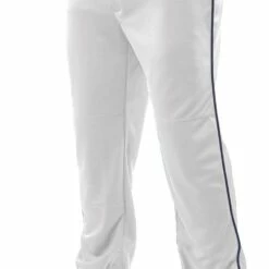 Champro Triple Crown Open Bottom Piped Men's Baseball Pants Gray/Navy 13 Champro Triple Crown Open Bottom Piped Men's Baseball Pants Gray/Navy -Deals Baseball Store 1213 bp91ua whitenavy mainProductImage FullSize