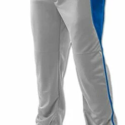 Champro Adult/Youth Triple Crown Open Bottom 2 Baseball Pants Grey/Scarlet -Deals Baseball Store 1213 bp92u greyroyal mainProductImage FullSize