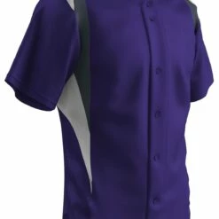 Champro Bullpen Full Button Youth/Adult Custom Baseball Jersey Purple/White 18 Champro Bullpen Full Button Youth/Adult Custom Baseball Jersey Purple/White -Deals Baseball Store 1213 bs33a purplewhite mainProductImage FullSize