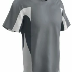 Champro Relief V-Neck Custom Youth/Adult Custom Baseball Jersey Black/Graphite -Deals Baseball Store 1213 bs34a greygraphite mainProductImage FullSize
