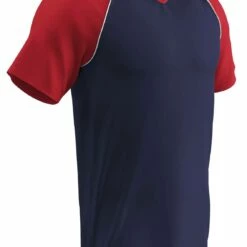 Champro Bunt Lightweight Mesh Youth/Adult Custom Baseball Jersey Scarlet/White -Deals Baseball Store 1213 bs35a navyscarlet mainProductImage FullSize