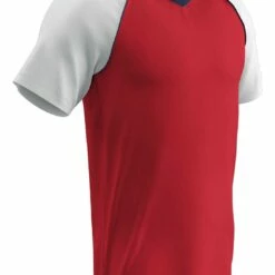 Champro Bunt Lightweight Mesh Youth/Adult Custom Baseball Jersey Scarlet/White -Deals Baseball Store 1213 bs35a scarletwhite mainProductImage FullSize