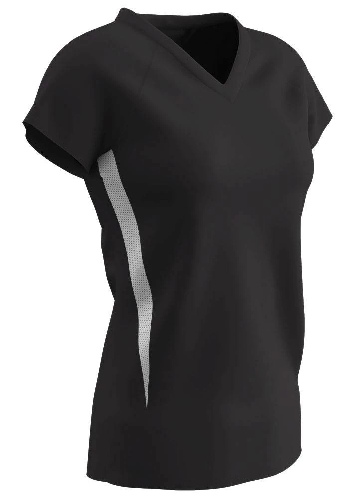 Champro Spike Women's Custom Softball Jersey White/White 2 Champro Spike Women's Custom Softball Jersey White/White - Image 2