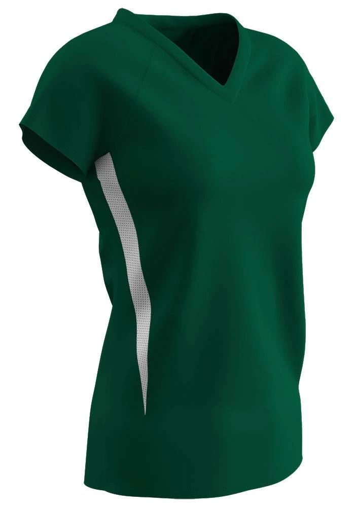 Champro Spike Women's Custom Softball Jersey White/White 3 Champro Spike Women's Custom Softball Jersey White/White - Image 3