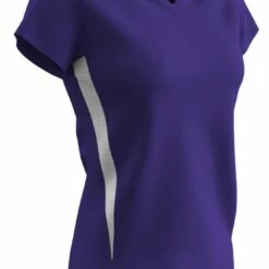 Champro Spike Women's Custom Softball Jersey White/White 14 Champro Spike Women's Custom Softball Jersey White/White -Deals Baseball Store 1213 vj13w purplewhite mainProductImage FullSize