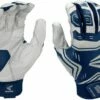Easton VRS Power Boost Youth Baseball Batting Gloves Grey/Navy