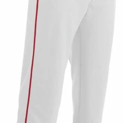 Easton Rival 2 Adult Baseball Pant with Piping White/Red -Deals Baseball Store 122 rival2piped whitered xl mainProductImage FullSize