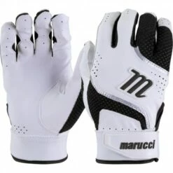 Marucci 2021 Code Youth Batting Gloves White/Black
