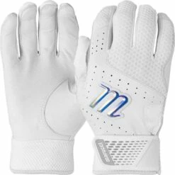 Marucci Crest Youth Batting Gloves Black -Deals Baseball Store 1246 mbgcrsty white l mainProductImage FullSize