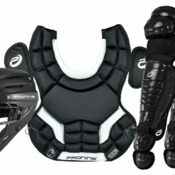 Pro Nine Armatus Elite Baseball Catcher's Gear Set - Ages 12-16 Navy -Deals Baseball Store 1433 armatusseths black mainProductImage FullSize