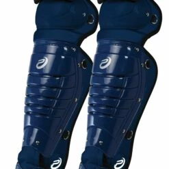 Pro Nine Baseball Catcher's Leg Guards Black -Deals Baseball Store 1433 lg navy 12 mainProductImage FullSize