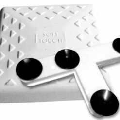 15" Indoor Soft Touch Progressive Release Baseball Bases with Floor Mounting System - Set of 3