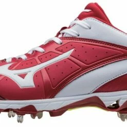 Mizuno Women's 9-Spike Swift 4 Softball Cleats Red/White 5 Mizuno Women's 9-Spike Swift 4 Softball Cleats Red/White -Deals Baseball Store 182 320510 redwhite 5 mainProductImage FullSize