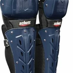 Schutt Air Maxx Scorpion Double Flex Baseball Catcher's Leg Guards Maroon/Black -Deals Baseball Store 251 1264 navyblack 14 mainProductImage FullSize