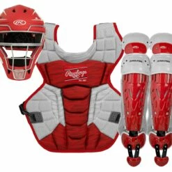 Rawlings Velo 2.0 Youth Baseball Catcher's Set - Ages under 12 Scarlet/White 13 Rawlings Velo 2.0 Youth Baseball Catcher's Set - Ages under 12 Scarlet/White -Deals Baseball Store 39 csv2y scarletwhite mainProductImage FullSize