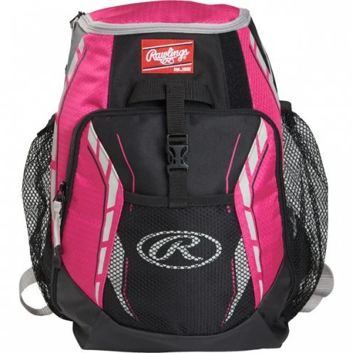 Rawlings Baseball Youth Player's Backpack Neon Pink 1 Rawlings Baseball Youth Player's Backpack Neon Pink
