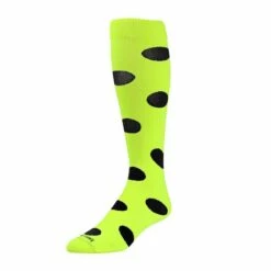 Twin City Krazisox Polkadot Socks Black/White -Deals Baseball Store 411 lppd neonyellowblack m mainProductImage FullSize