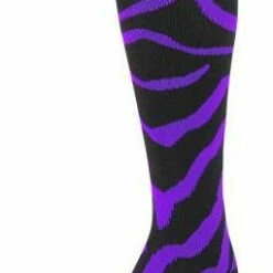 Twin City Krazisox Zebra Over-Calf Tech Socks Hot Pink/Pink -Deals Baseball Store 411 lpz61 blackpurple m mainProductImage FullSize