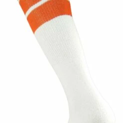 Twin City 16" 3-Stripe Athletic Tube Socks - Size Small Black Stripes -Deals Baseball Store 411 tcspy orangestripes mainProductImage FullSize
