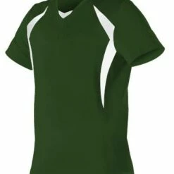Alleson Women's/Girls' Short Sleeve Custom Fastpitch Softball Jersey Black/White -Deals Baseball Store 429 552j darkgreenwhite mainProductImage FullSize