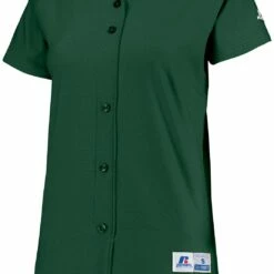 Russell Athletic Women's Stretch Faux Button Custom Softball Jersey Navy -Deals Baseball Store 43 737vtx c darkgreen mainProductImage FullSize