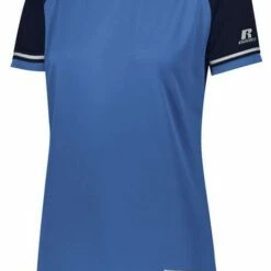 Russell Athletic Women's Classic V-Neck Softball Jersey White/Royal -Deals Baseball Store 43 r01x3x c columbianavy mainProductImage FullSize