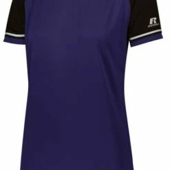 Russell Athletic Women's Classic V-Neck Softball Jersey White/Royal -Deals Baseball Store 43 r01x3x c purpleblack mainProductImage FullSize