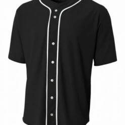 A4 Short Sleeve Full Button Youth/Adult Custom Baseball Jersey Royal