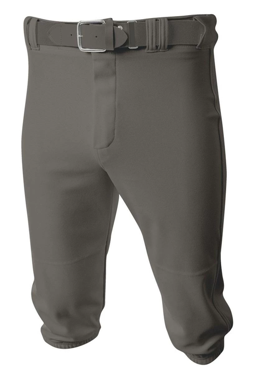 A4 The Knick Knicker Youth/Adult Baseball Pants Gray/Cardinal 4 A4 The Knick Knicker Youth/Adult Baseball Pants Gray/Cardinal - Image 4