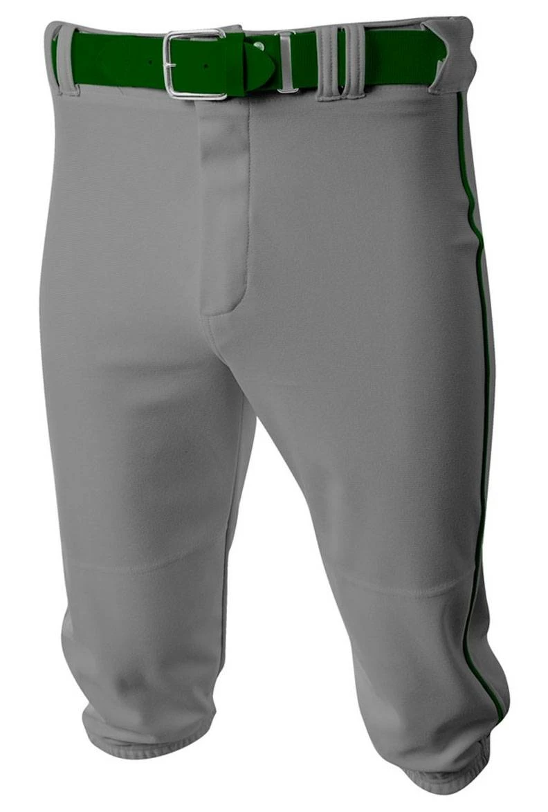 A4 The Knick Knicker Youth/Adult Baseball Pants Gray/Cardinal 8 A4 The Knick Knicker Youth/Adult Baseball Pants Gray/Cardinal - Image 8