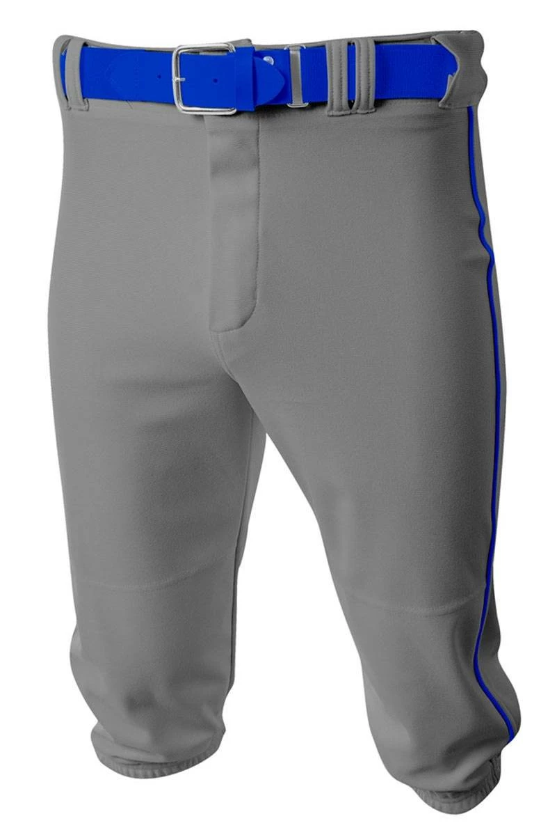 A4 The Knick Knicker Youth/Adult Baseball Pants Gray/Cardinal 10 A4 The Knick Knicker Youth/Adult Baseball Pants Gray/Cardinal - Image 10