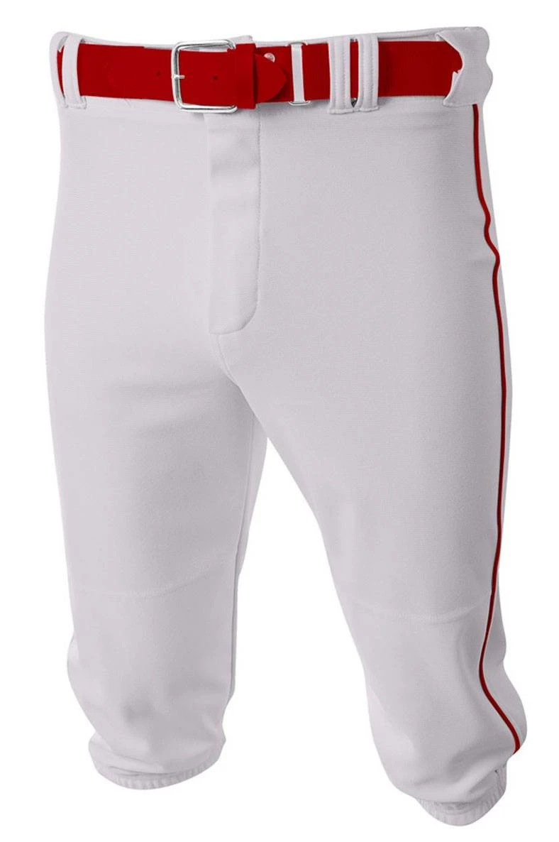A4 The Knick Knicker Youth/Adult Baseball Pants Gray/Cardinal 14 A4 The Knick Knicker Youth/Adult Baseball Pants Gray/Cardinal - Image 14