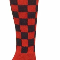 Red Lion Checkerboard Adult Socks - Size 9-11 Black/Florescent Pink -Deals Baseball Store 689 7926 blackred mainProductImage FullSize