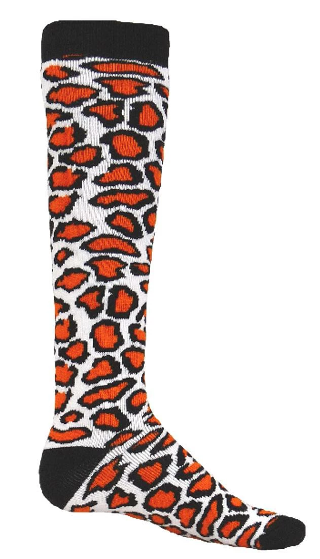 Red Lion Leopard Print Adult Socks - Sock Size 9-11 Orange 5 Red Lion Leopard Print Adult Socks - Sock Size 9-11 Orange - Image 5