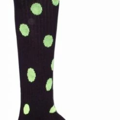 Red Lion Dots Socks Black/White