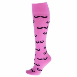 Red Lion Mustache Over the Calf Socks Turquoise 21 Red Lion Mustache Over the Calf Socks Turquoise -Deals Baseball Store 689 mustachecalf palepink m mainProductImage FullSize