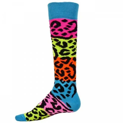 Red Lion Rainbow Leopard Over the Calf Socks 1 Red Lion Rainbow Leopard Over the Calf Socks