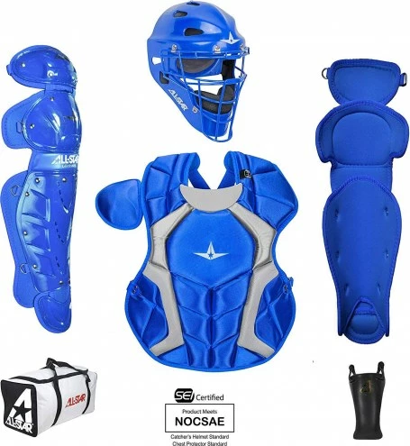 All Star Players Series NOCSAE Certified Youth Catcher's Gear Set - Ages 12-16 - SCUFFED Royal 1 All Star Players Series NOCSAE Certified Youth Catcher's Gear Set - Ages 12-16 - SCUFFED Royal