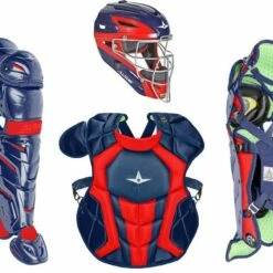 All Star System7 Axis NOCSAE Certified Two Tone Youth Pro Catcher's Kit - Ages 9-12 Navy/Sky Blue -Deals Baseball Store 796 ckcc912s7xtt navyscarlet mainProductImage FullSize