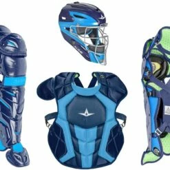 All Star System7 Axis NOCSAE Certified Two Tone Youth Pro Catcher's Kit - Ages 9-12 Navy/Sky Blue -Deals Baseball Store 796 ckcc912s7xtt navyskyblue mainProductImage FullSize